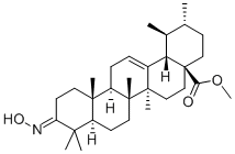 3-(HYDROXYIMINO)-URS-12-EN-28-OIC ACID METHYL ESTER 结构式