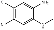 4,5-ジクロロ-N-メチル-1,2-ベンゼンジアミン 化学構造式
