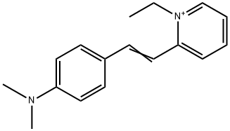 2-(dimethylaminostyryl)-1-ethylpyridinium 结构式
