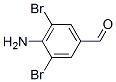 4-アミノ-3,5-ジブロモベンズアルデヒド 化学構造式