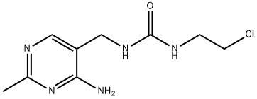 N-[(4-氨基-2-甲基-5-嘧啶)甲基]- N'-(2-氯乙基)脲 结构式