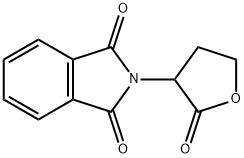 2-(2-オキソテトラヒドロフラン-3-イル)-1H-イソインドール-1,3(2H)-ジオン 化学構造式