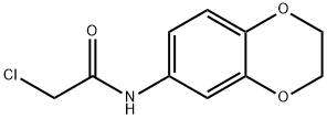 2-クロロ-N-(2,3-ジヒドロ-1,4-ベンゾジオキシン-6-イル)アセトアミド 化学構造式