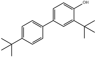 3,4'-ビス(1,1-ジメチルエチル)[1,1'-ビフェニル]-4-オール 化学構造式