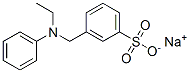 sodium 3-[(ethylanilino)methyl]benzenesulphonate 结构式