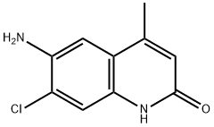 6-amino-7-chloro-4-methylquinolin-2(1H)-one Structure