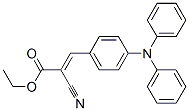 2-シアノ-3-[4-(ジフェニルアミノ)フェニル]プロペン酸エチル 化学構造式