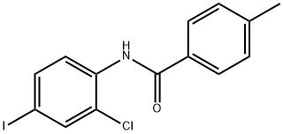 N-(2-Chloro-4-iodophenyl)-4-MethylbenzaMide, 97% 化学構造式