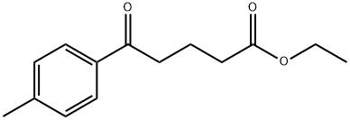 5-(4-メチルフェニル)-5-オキソ吉草酸エチル 化学構造式