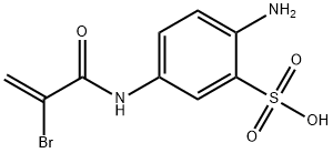 2-amino-5-(2-bromoacrylamido)benzenesulfonic acid Structure