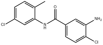 3-アミノ-4,5'-ジクロロ-2'-メチルベンズアニリド 化学構造式