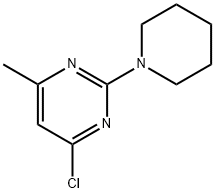 4-氯-6-甲基-2-哌啶-1-基嘧啶 结构式