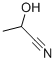 rac-(R*)-2-ヒドロキシプロパンニトリル 化学構造式