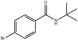 4-ブロモ-N-(1,1-ジメチルエチル)ベンズアミド 化学構造式