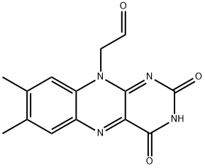 7,8-dimethyl-10-formylmethylisoalloxazine Struktur