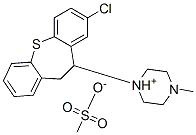 1-(8-chloro-10,11-dihydrodibenzo[b,f]thiepin-10-yl)-4-methylpiperazinium methanesulphonate Structure