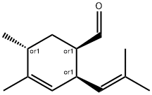 (1alpha,2alpha,5beta)-4,5-dimethyl-2-(2-methylpropen-1-yl)cyclohex-3-ene-1-carbaldehyde 结构式