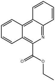 6-フェナントリジンカルボン酸エチル 化学構造式