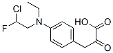 3-[4-(2-chloroethyl-(2-fluoroethyl)amino)phenyl]-2-oxo-propanoic acid 结构式