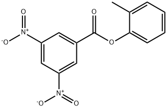 Benzoic acid, 3,5-dinitro-, 2-Methylphenyl ester 结构式