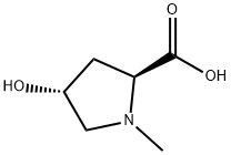 L-Proline, 4-hydroxy-1-methyl-, trans- Struktur