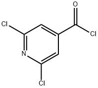 2,6-二氯吡啶-4-羰酰氯, 42521-08-4, 结构式