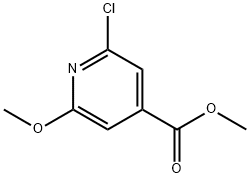 METHYL 2-CHLORO-6-METHOXYPYRIDINE-4-CARBOXYLATE Struktur