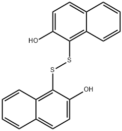 1,1′-ジチオビス(2-ナフトール) 化学構造式