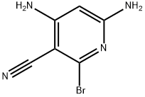 2,4-ジアミノ-5-シアノ-6-ブロモピリジン 化学構造式