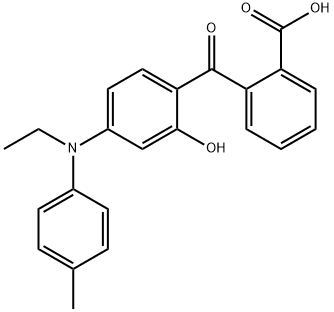 2-[4-[N-Ethyl-N-(p-tolyl)amino]salicyloyl]benzoic acid Structure