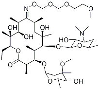 (9E)-Erythromycin 9-[O-[[(2-Methoxyethoxy)methoxy]methyl]oxime] Struktur