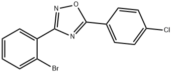 3-(2-Bromophenyl)-5-(4-chlorophenyl)-1,2,4-oxadiazole Structure