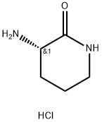 (S)-3-氨基哌啶-2-酮盐酸盐, 42538-31-8, 结构式