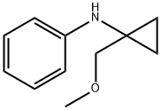 N-Phenyl-N-[1-(methoxymethyl)cyclopropyl]amine Structure