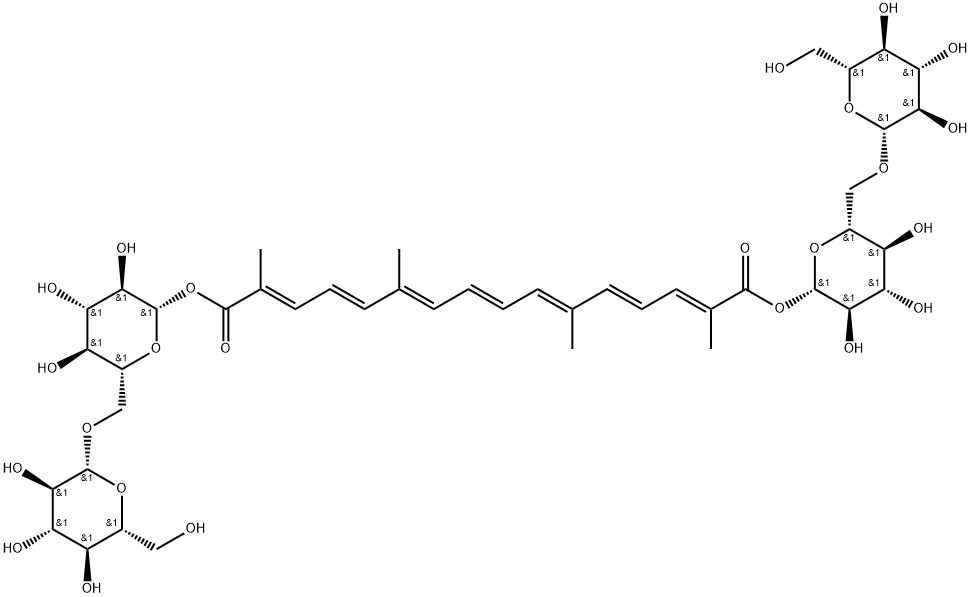 西红花苷,42553-65-1,结构式