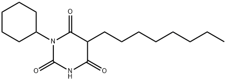 1-Cyclohexyl-5-octyl-2,4,6(1H,3H,5H)-pyrimidinetrione Struktur
