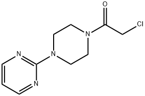 Piperazine, 1-(chloroacetyl)-4-(2-pyrimidinyl)- (9CI) Structure