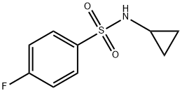 N-cyclopropyl-4-fluorobenzenesulfonamide Structure