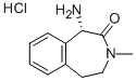 (1S)-1-氨基-1,3,4,5-四氢-3-甲基-2H-3-苯氮杂卓-2-酮酸盐 结构式