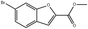 6-溴苯并呋喃-2-羧酸甲酯 结构式