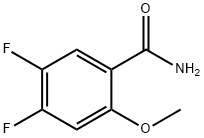 4,5-二氟-2-甲氧基苯甲酰胺 结构式