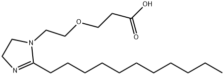 3-[2-(4,5-dihydro-2-undecyl-1H-imidazol-1-yl)ethoxy]propionic acid Structure