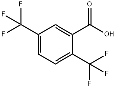 2,5-ビス(トリフルオロメチル)安息香酸 化学構造式