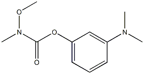 N-メトキシ-N-メチルカルバミン酸3-(ジメチルアミノ)フェニル 化学構造式