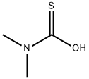 N,N-ジメチルチオカルバミド酸 化学構造式