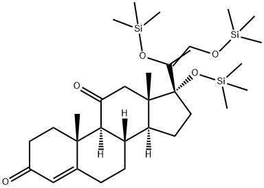 17,20,21-Tris[(trimethylsilyl)oxy]pregna-4,20-diene-3,11-dione,42599-97-3,结构式