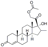 21-Acetyloxy-17-hydroxy-16-methylpregn-4-ene-3,20-dione Struktur