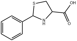2-苯基噻唑烷-4-羧酸,42607-21-6,结构式