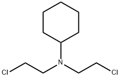 N,N-Bis(2-chloroethyl)cyclohexanamine Struktur
