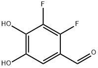 Benzaldehyde,  2,3-difluoro-4,5-dihydroxy- Structure